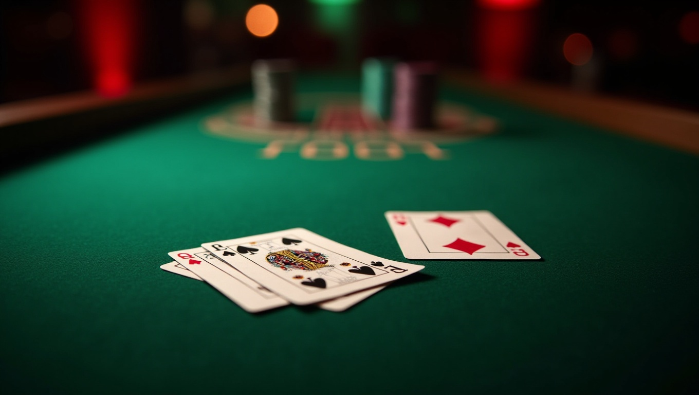 Bàn chơi Baccarat với các cửa cược Player Banker Tie